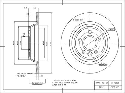 Brake Disc - VSBD036