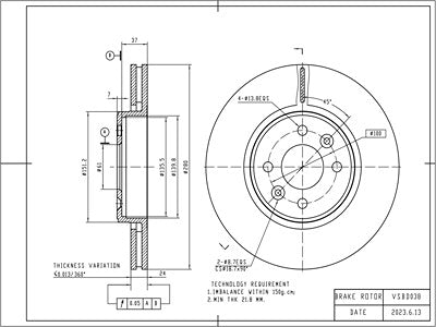 Brake Disc - VSBD038
