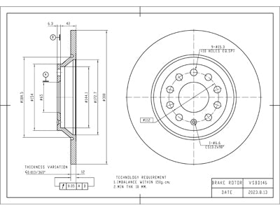 Brake Disc - VSBD146