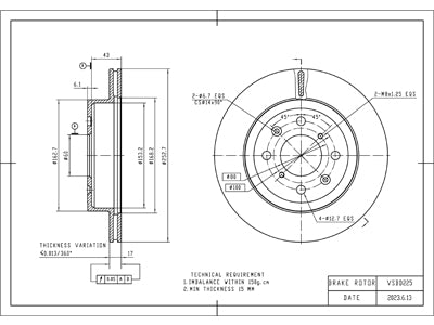 Brake Disc - VSBD225