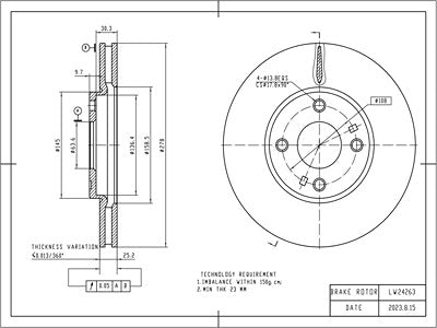 Brake Disc - VSBD390