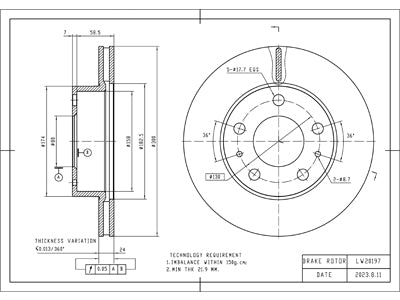 Brake Disc - VSBD399