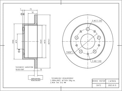Brake Disc - VSBD408