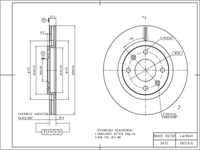 Brake Disc - VSBD413