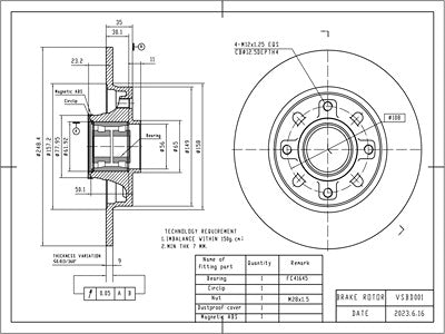 Brake Disc - VSBD001
