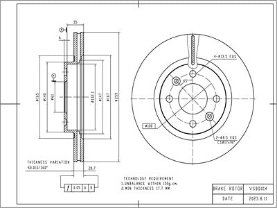 Brake Disc - VSBD014