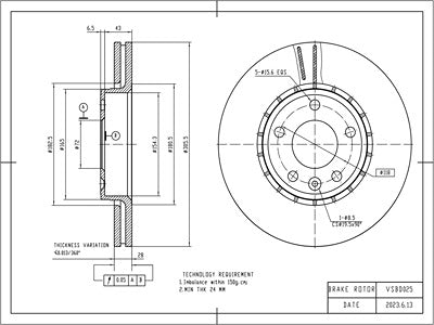 Brake Disc - VSBD025