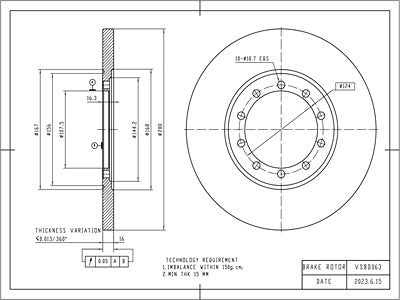 Brake Disc - VSBD063