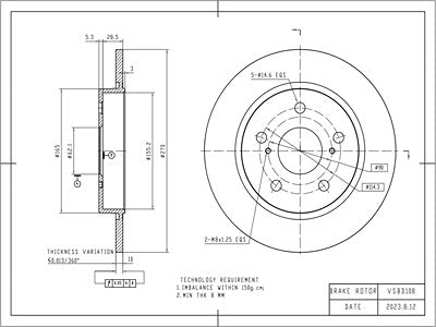 Brake Disc - VSBD108