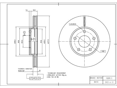 Brake Disc - VSBD131