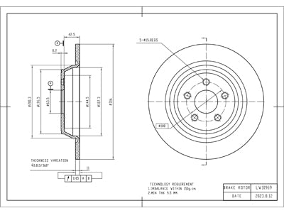 Brake Disc - VSBD356