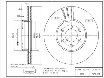 Brake Disc - VSBD361
