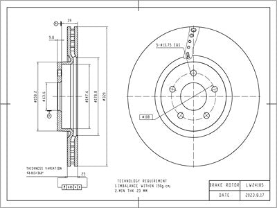 Brake Disc - VSBD363