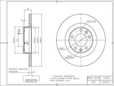 Brake Disc - VSBD368