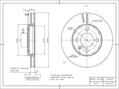 Brake Disc - VSBD370