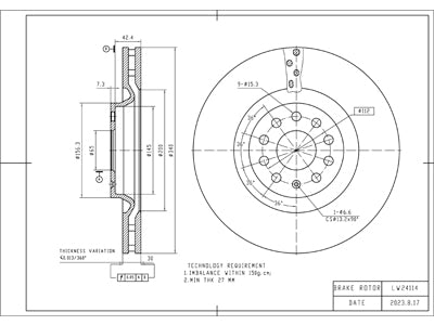 Brake Disc - VSBD401