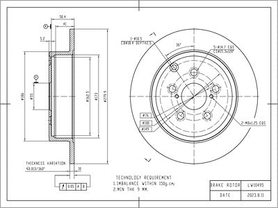 Brake Disc - VSBD409