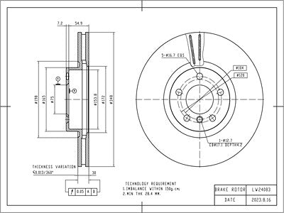 Brake Disc - VSBD412