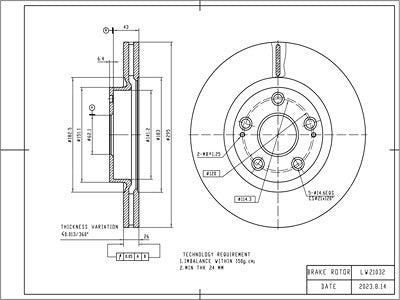 Brake Disc - VSBD416