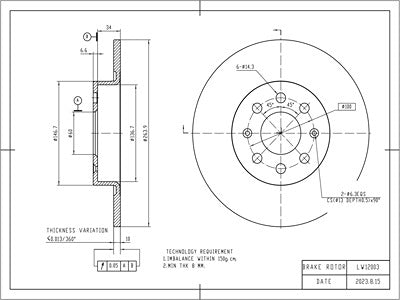 Brake Disc - VSBD418